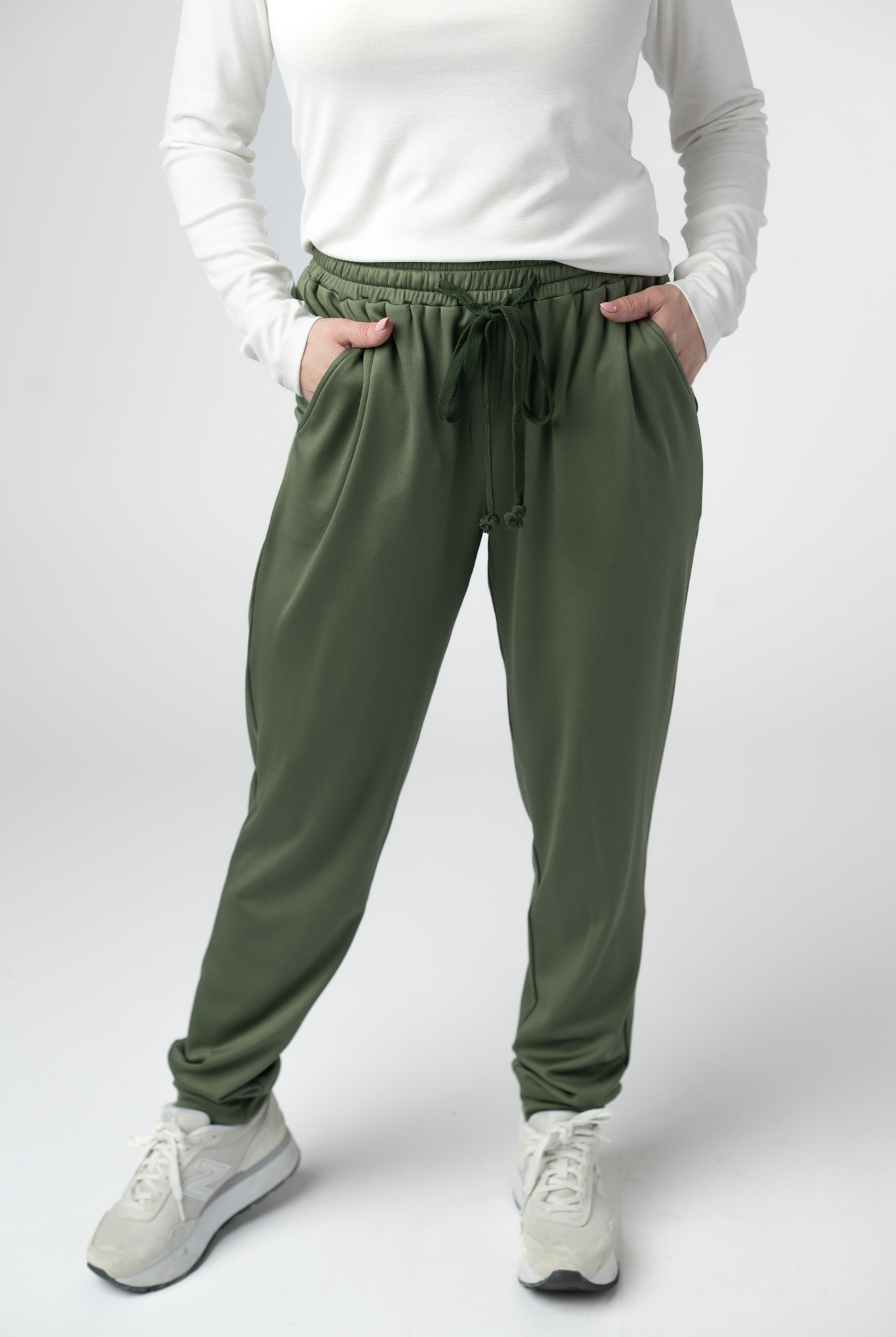 08.21 EN ROUTE Cloud Joggers - Olive-bottoms-Dear Me Southern Boutique, located in DeRidder, Louisiana