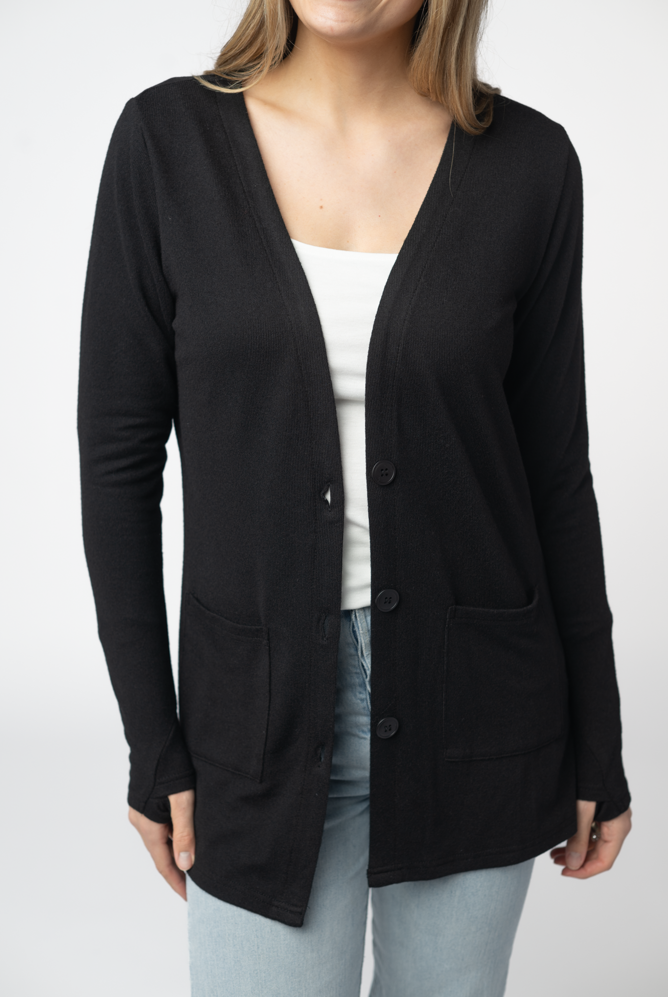 08.21 EN ROUTE Cori Cardigan - Black-Cardigan-Dear Me Southern Boutique, located in DeRidder, Louisiana