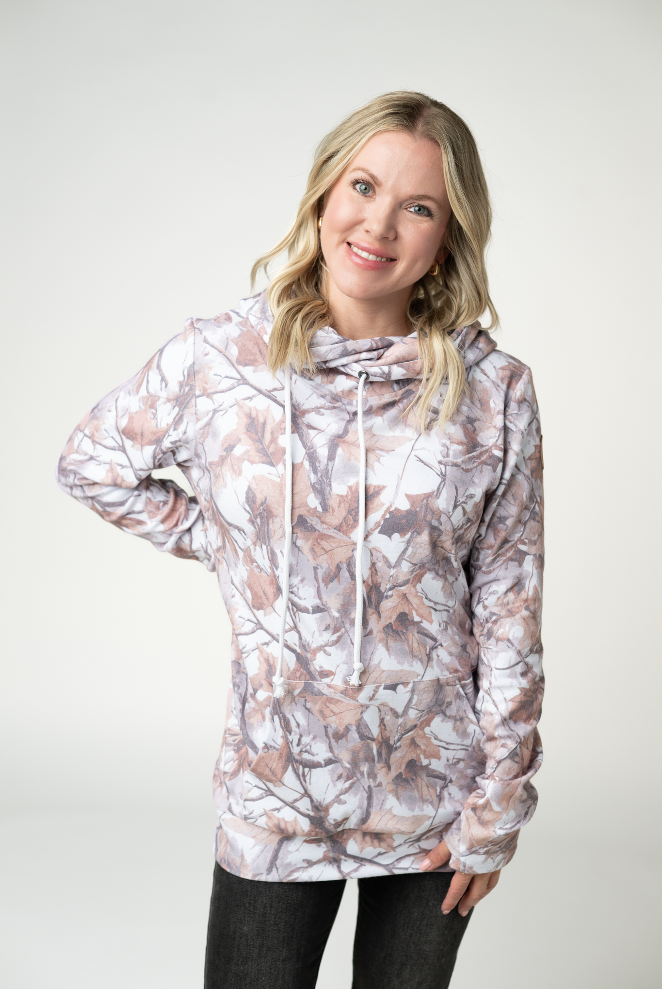 09.02 EN ROUTE Ashley Hoodie - Woodsy Camo-clothing-Dear Me Southern Boutique, located in DeRidder, Louisiana