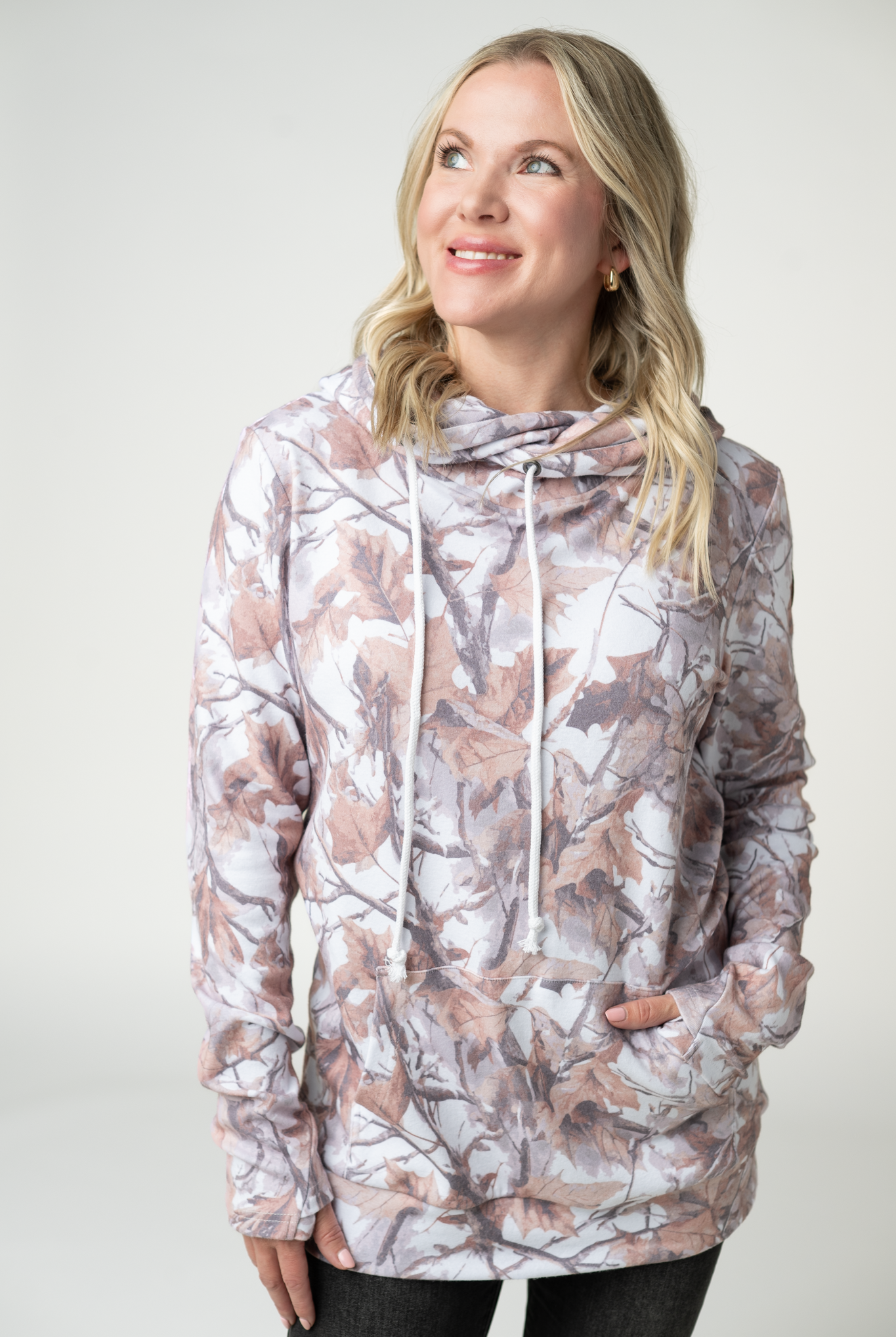 09.02 EN ROUTE Ashley Hoodie - Woodsy Camo-clothing-Dear Me Southern Boutique, located in DeRidder, Louisiana