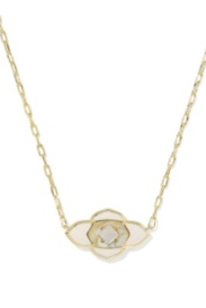 Abbie Medallion Gold Necklace-Jewelry - Necklaces-Dear Me Southern Boutique, located in DeRidder, Louisiana