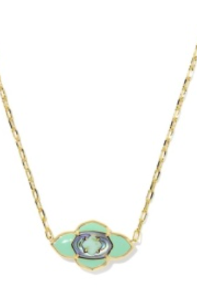 Abbie Medallion Gold Necklace-Jewelry - Necklaces-Dear Me Southern Boutique, located in DeRidder, Louisiana