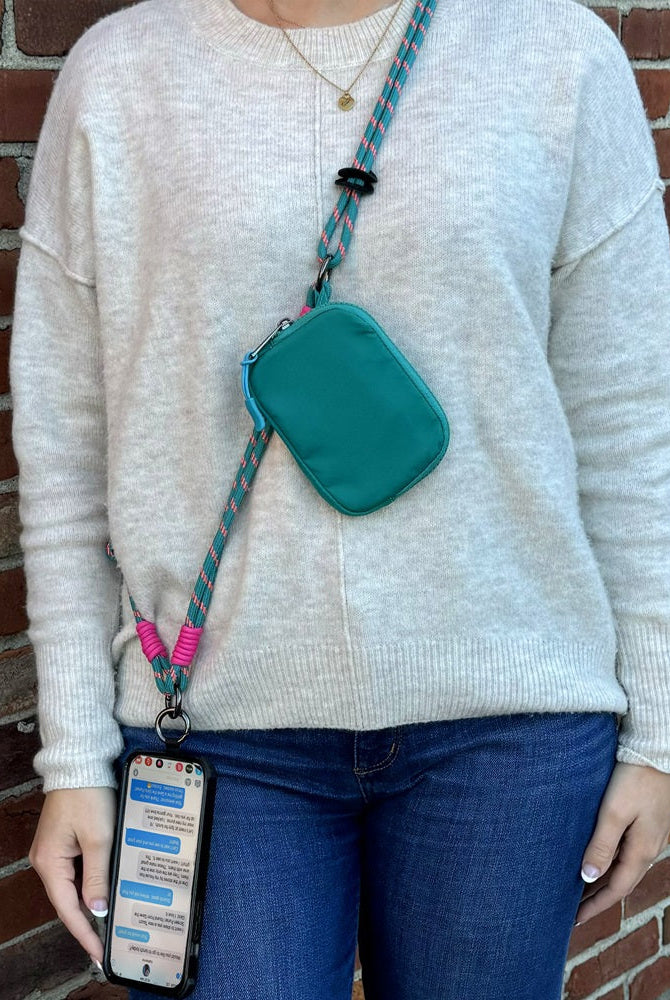 Active Crossbody w/RFID Pouch Twin Rope-Dear Me Southern Boutique, located in DeRidder, Louisiana