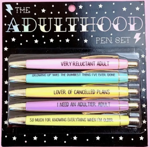 Adulthood Pen Set-Gifts-Dear Me Southern Boutique, located in DeRidder, Louisiana
