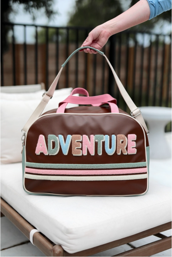 Adventure Jadelynn Brooke Color Block Duffel-Bags/Purses-Dear Me Southern Boutique, located in DeRidder, Louisiana