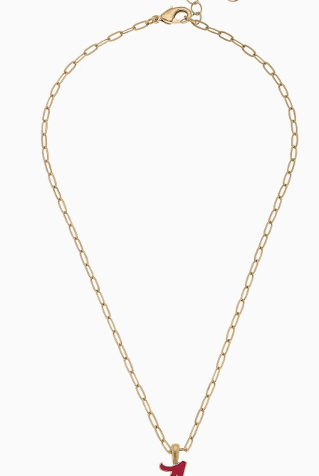 Alabama Enamel Pendant Necklace-Game Day-Dear Me Southern Boutique, located in DeRidder, Louisiana