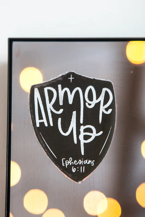 Armor Up Ephesians 1:6 Cling-JAG Stickers-Dear Me Southern Boutique, located in DeRidder, Louisiana