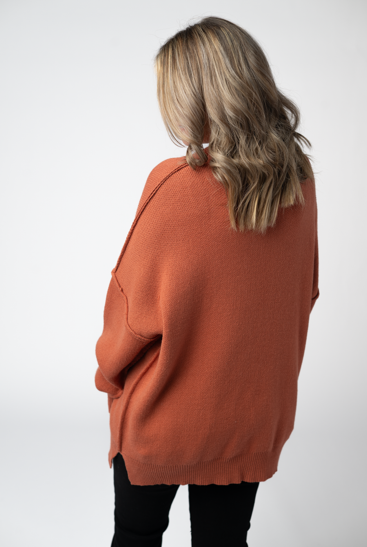 Aurora Cozy Sweater - Pumpkin Spice-Sweaters-Dear Me Southern Boutique, located in DeRidder, Louisiana