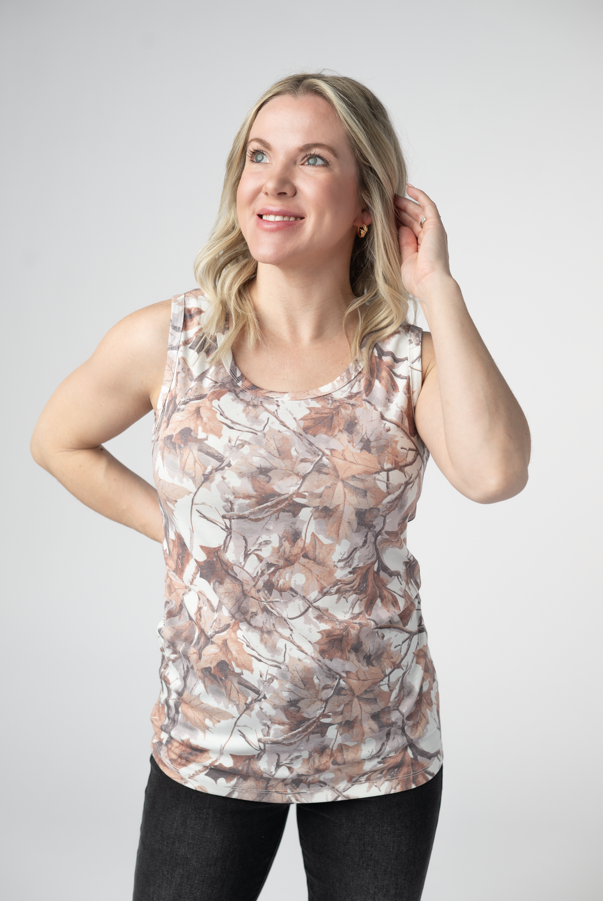 Ava Tank - Woodsy Camo-Tank Tops-Dear Me Southern Boutique, located in DeRidder, Louisiana