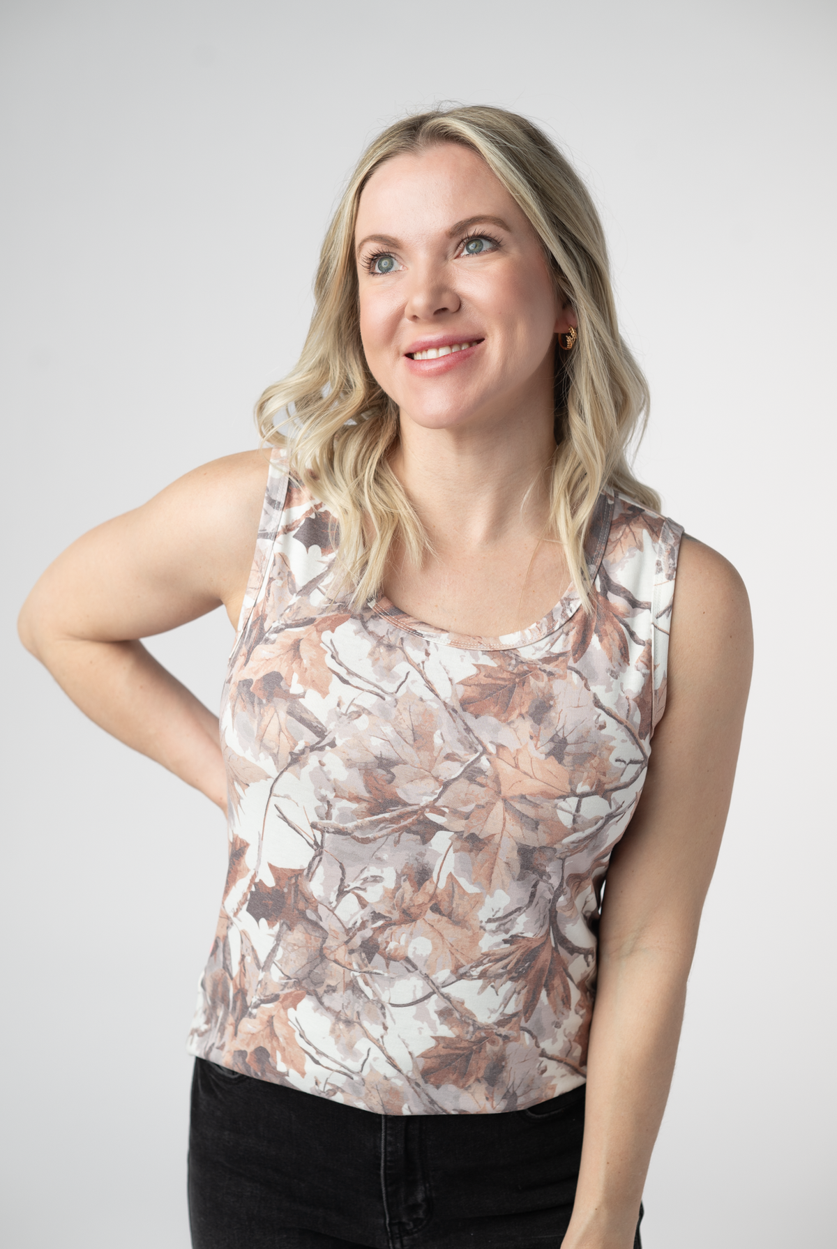 Ava Tank - Woodsy Camo-Tank Tops-Dear Me Southern Boutique, located in DeRidder, Louisiana
