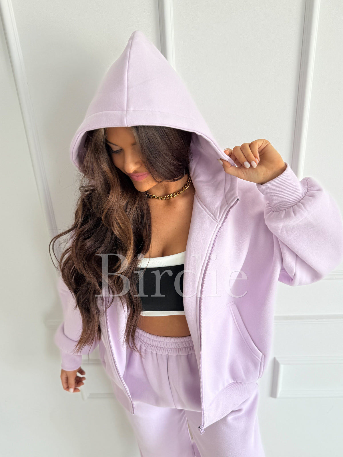 BIRDIE Pure Comfort Fleece Hooded Jacket in Light Lavender-Presales-Dear Me Southern Boutique, located in DeRidder, Louisiana