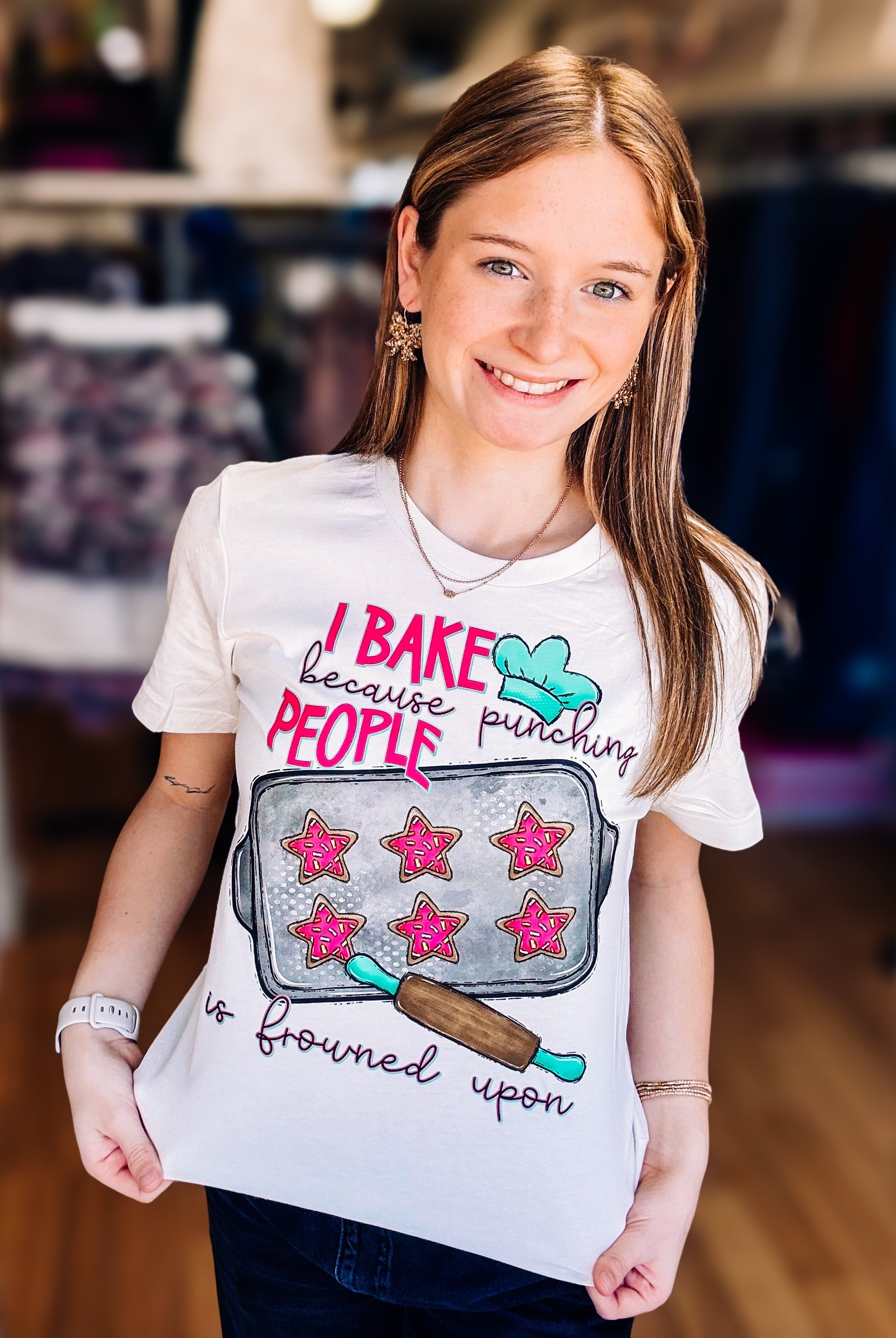 Baker Truth Womens Tee-Graphic Tees-Dear Me Southern Boutique, located in DeRidder, Louisiana