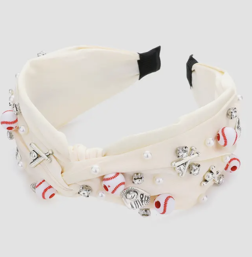 Baseball Beauty Headband-Headbands-Dear Me Southern Boutique, located in DeRidder, Louisiana