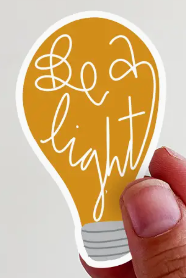 Be A Light Vinyl Sticker-JAG Stickers-Dear Me Southern Boutique, located in DeRidder, Louisiana
