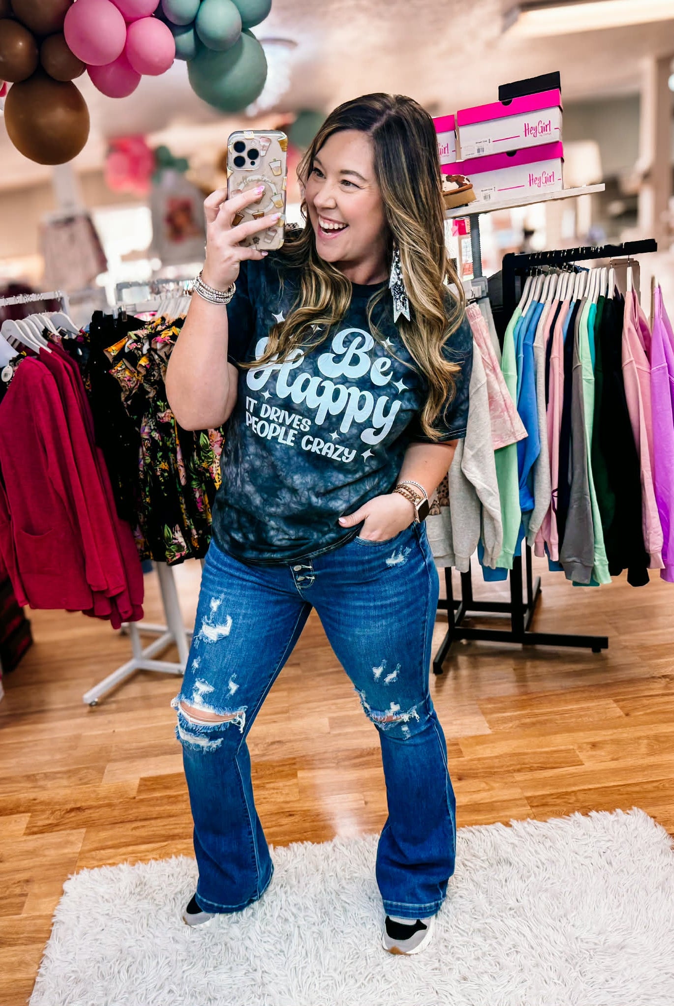 Be Happy It Drives People Crazy Tee-Dear Me Southern Boutique, located in DeRidder, Louisiana