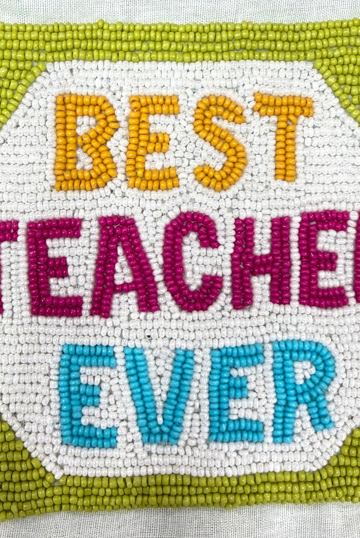 Beaded Coin Purse- Best Teacher Ever-Presales-Dear Me Southern Boutique, located in DeRidder, Louisiana