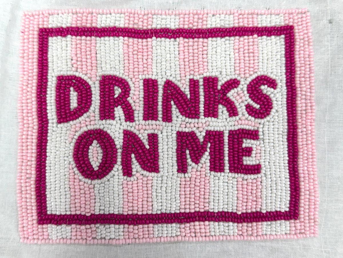 Beaded Coin Purse- Drinks on Me-Presales-Dear Me Southern Boutique, located in DeRidder, Louisiana