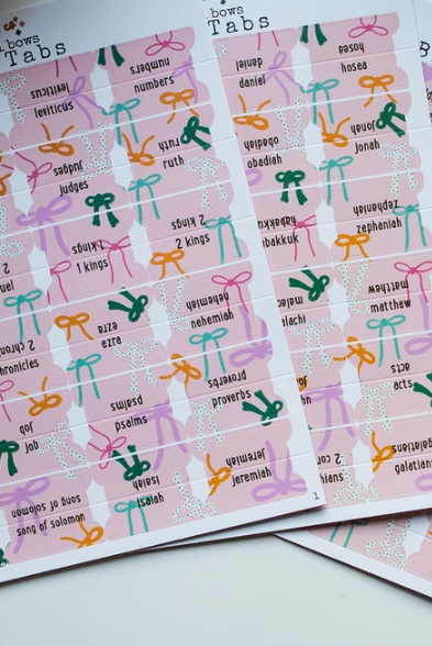 Beautiful Bows Bible Tabs-Other Accessories-Dear Me Southern Boutique, located in DeRidder, Louisiana