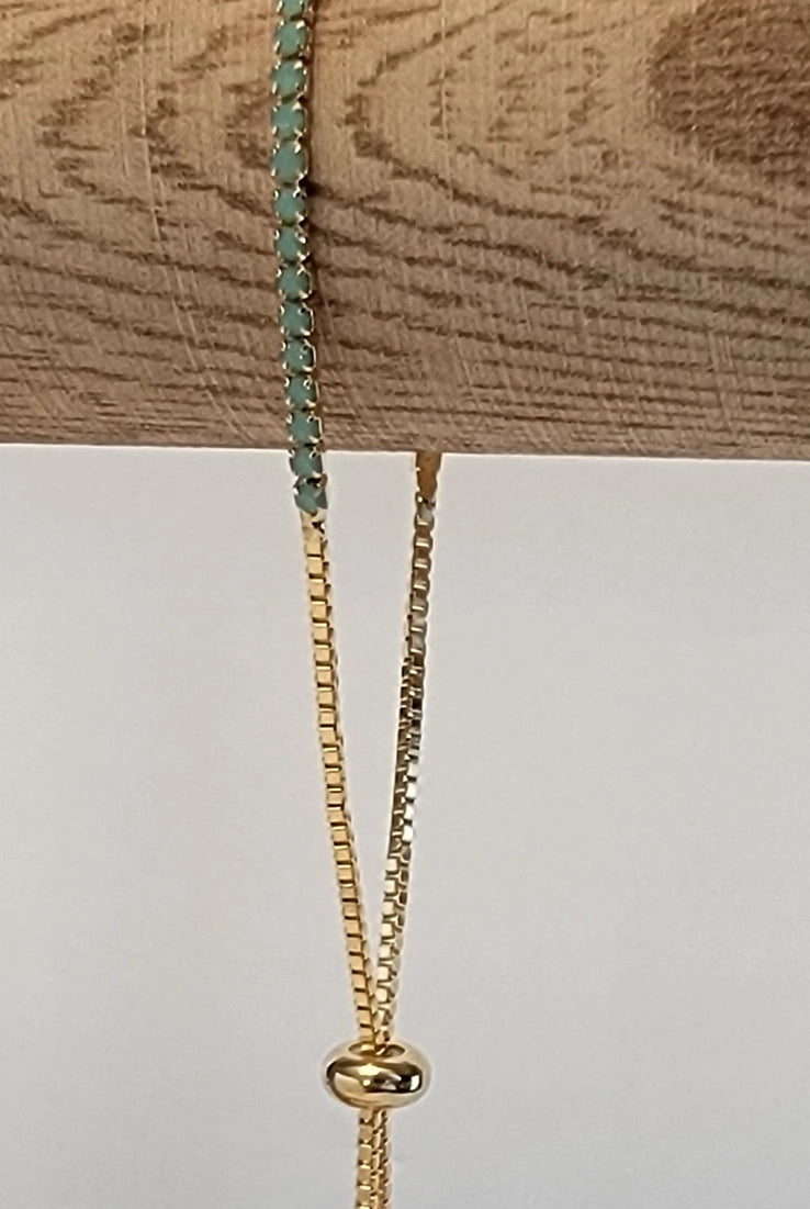 Betty Oh Adjustable Opal Gold Metal Bracelet-Earrings-Dear Me Southern Boutique, located in DeRidder, Louisiana