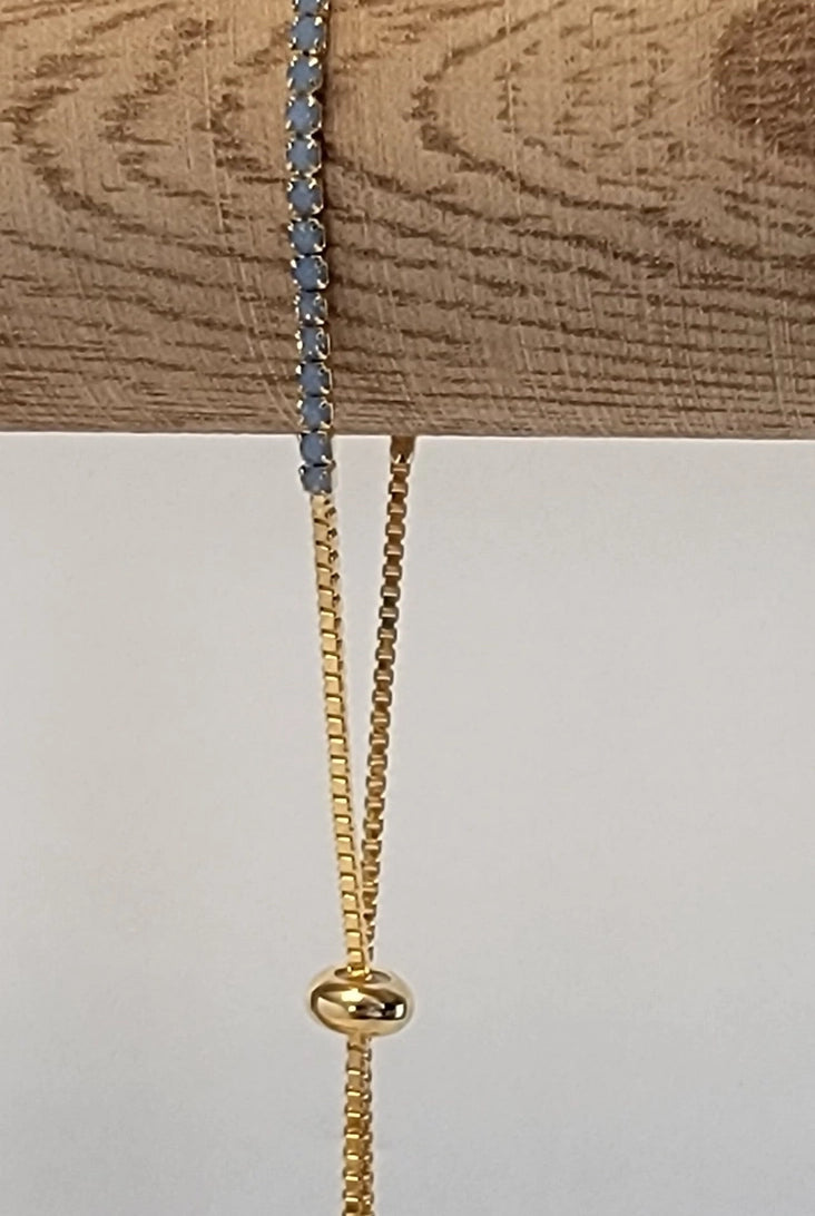 Betty Oh Adjustable Opal Gold Metal Bracelet-Earrings-Dear Me Southern Boutique, located in DeRidder, Louisiana