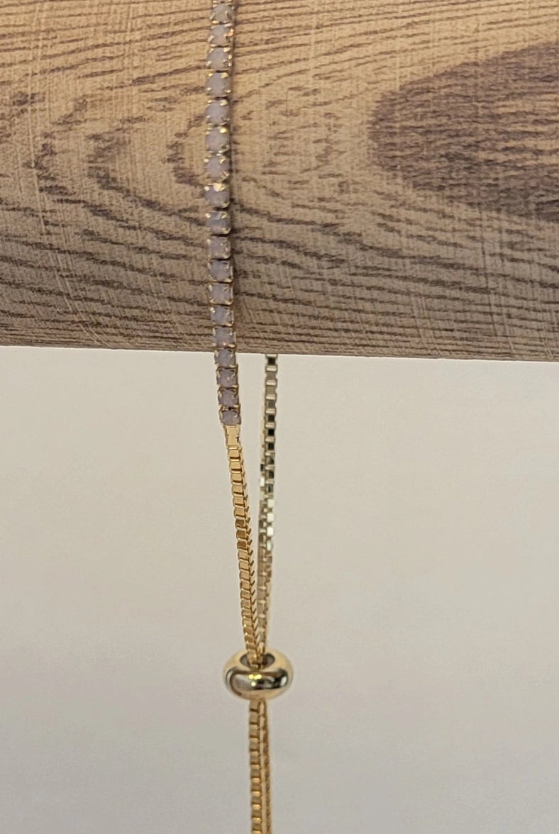 Betty Oh Adjustable Opal Gold Metal Bracelet-Earrings-Dear Me Southern Boutique, located in DeRidder, Louisiana