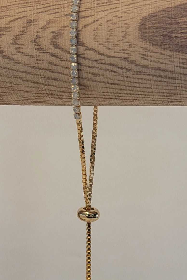 Betty Oh Adjustable Opal Gold Metal Bracelet-Earrings-Dear Me Southern Boutique, located in DeRidder, Louisiana
