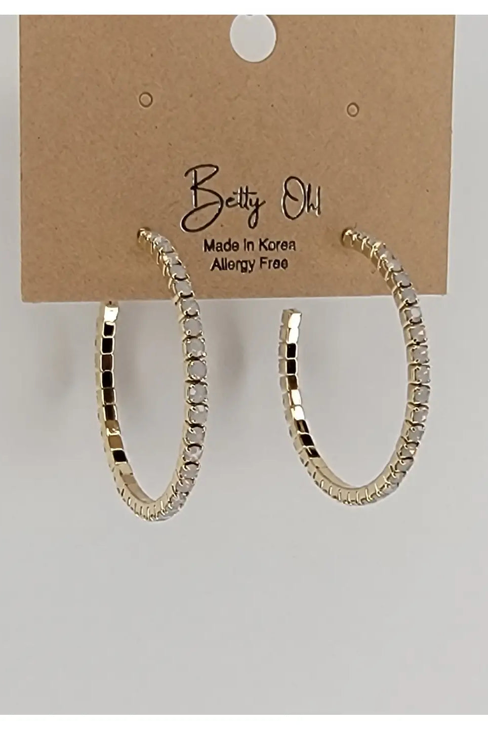 Betty Oh Opal Hoop Earrings-Earrings-Dear Me Southern Boutique, located in DeRidder, Louisiana
