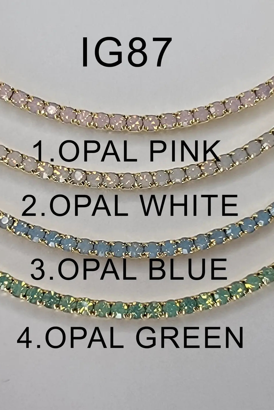 Betty Oh Opal Rhinestone Necklace-Necklaces-Dear Me Southern Boutique, located in DeRidder, Louisiana