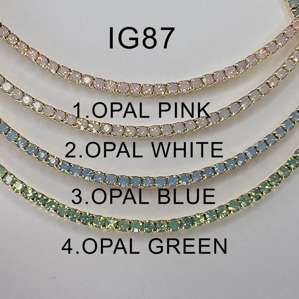 Betty Oh Opal Rhinestone Necklace-Presales-Dear Me Southern Boutique, located in DeRidder, Louisiana
