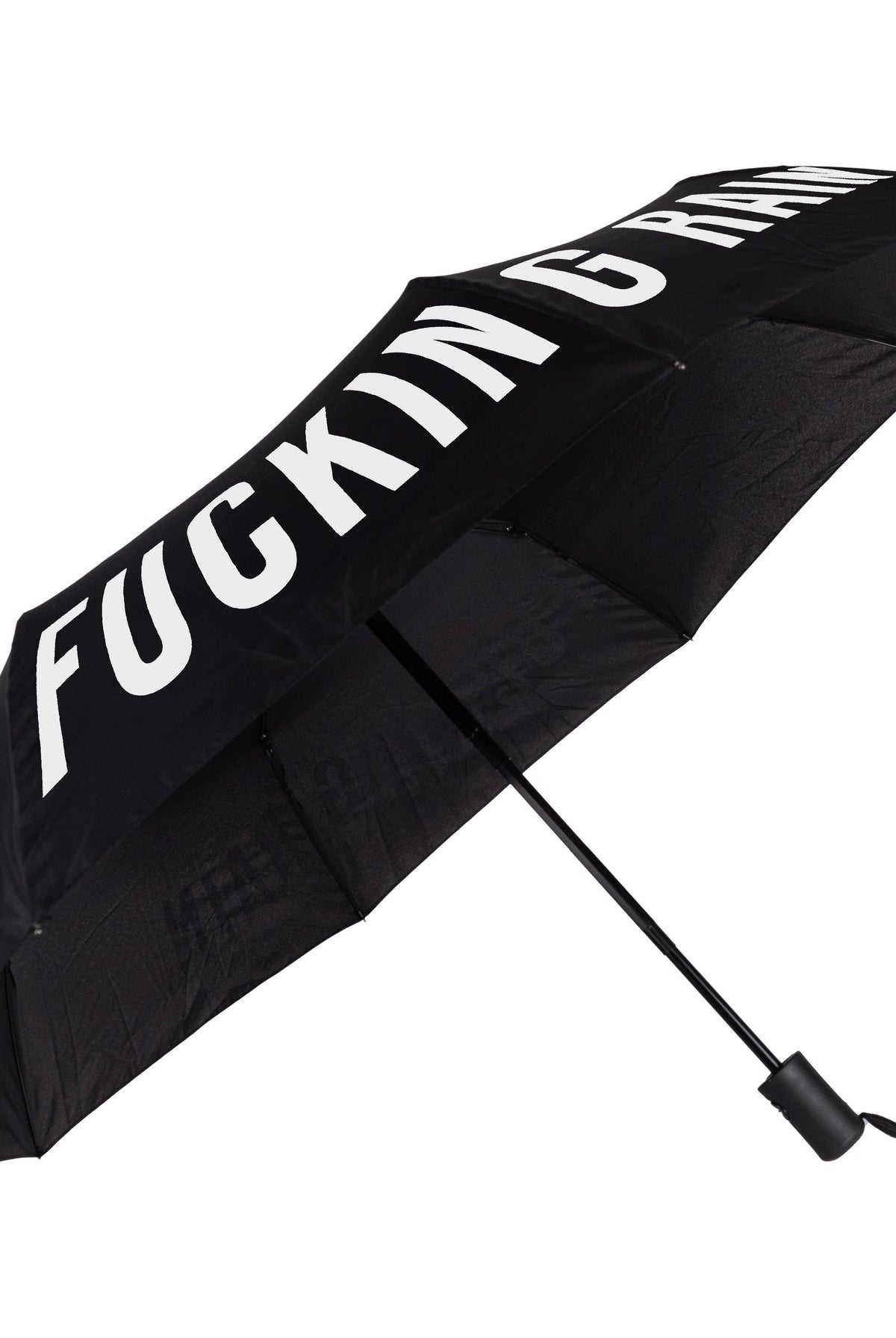 Black Foldable Umbrella, Rainy Day Attitude-Other Accessories-Dear Me Southern Boutique, located in DeRidder, Louisiana