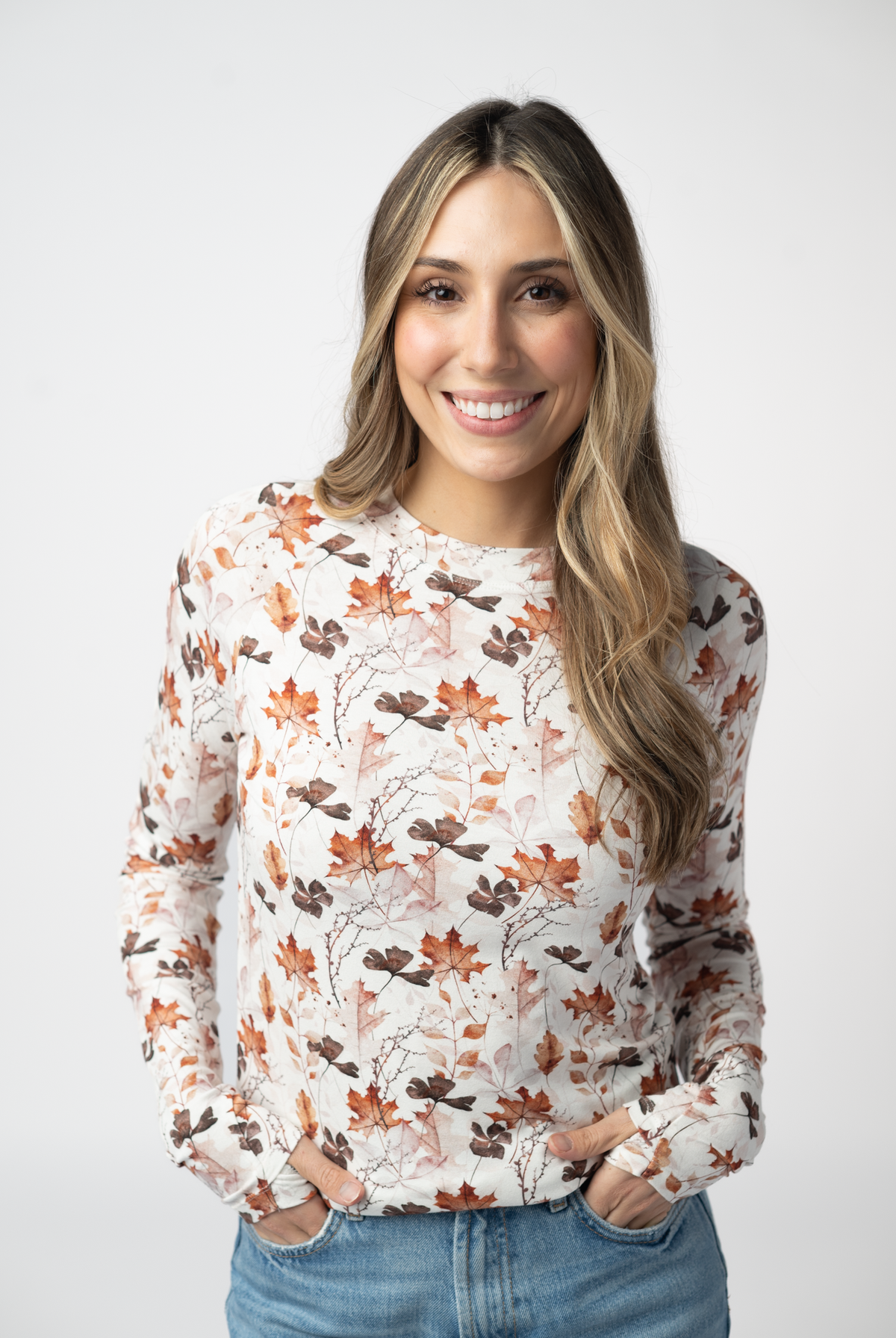 Blair Long Sleeve Top - Fall Foliage-Tops-Dear Me Southern Boutique, located in DeRidder, Louisiana