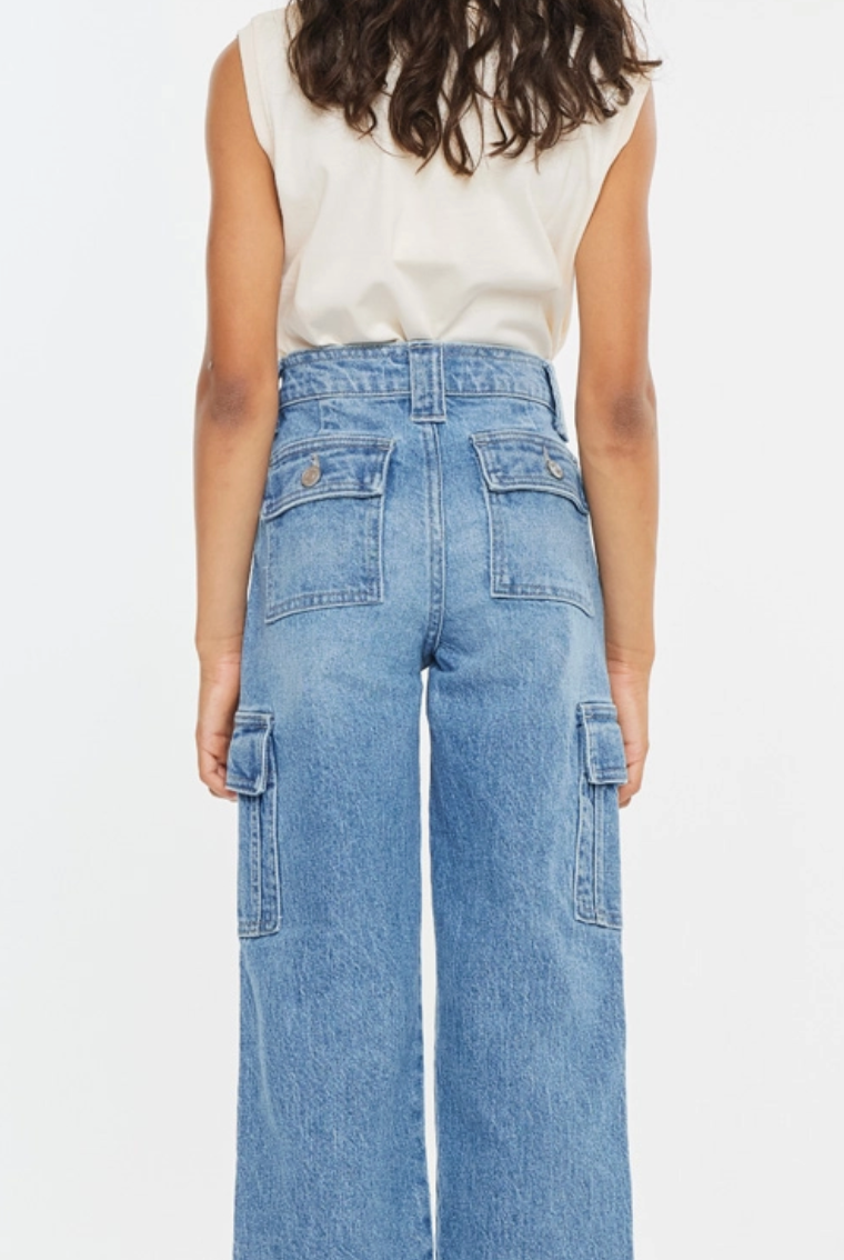 Blair Youth Kancan Cargo Jeans-Kids Clothing-Dear Me Southern Boutique, located in DeRidder, Louisiana