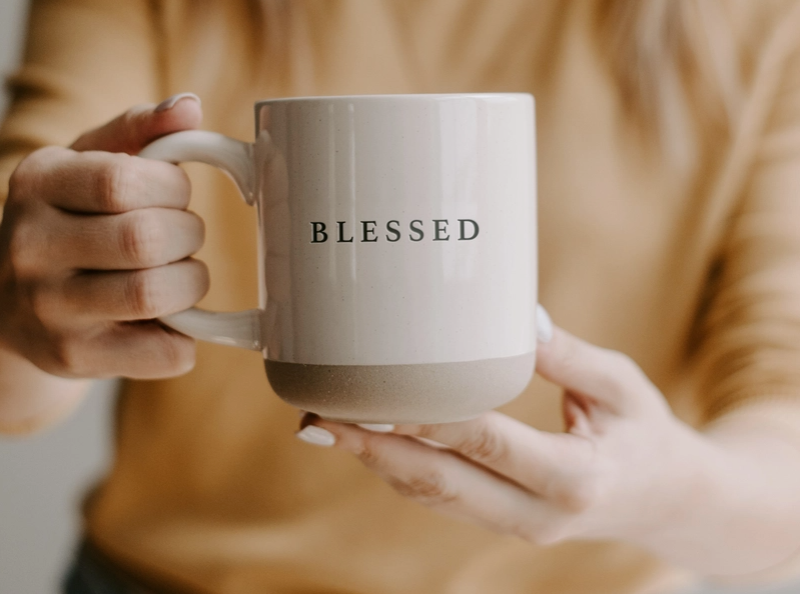 Blessed Coffee Mug-Tumblers/Mugs-Dear Me Southern Boutique, located in DeRidder, Louisiana