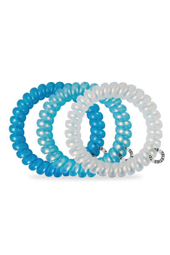 Blue Seas Large Teleties-Large Hair Ties-Dear Me Southern Boutique, located in DeRidder, Louisiana