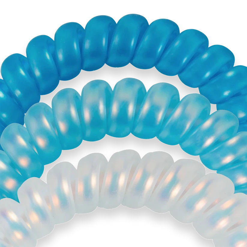 Blue Seas Large Teleties-Large Hair Ties-Dear Me Southern Boutique, located in DeRidder, Louisiana