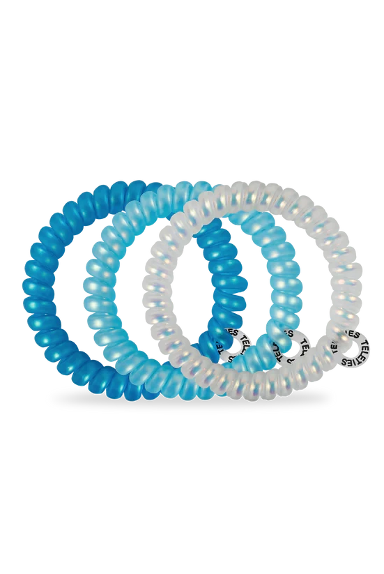 Blue Seas Small Teleties-Small Hair Ties-Dear Me Southern Boutique, located in DeRidder, Louisiana