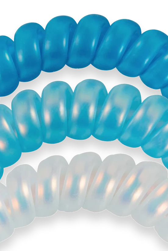 Blue Seas Small Teleties-Small Hair Ties-Dear Me Southern Boutique, located in DeRidder, Louisiana