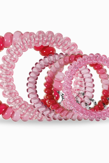 Blushing Mix Pack Teleties-Mixed Hair Ties-Dear Me Southern Boutique, located in DeRidder, Louisiana