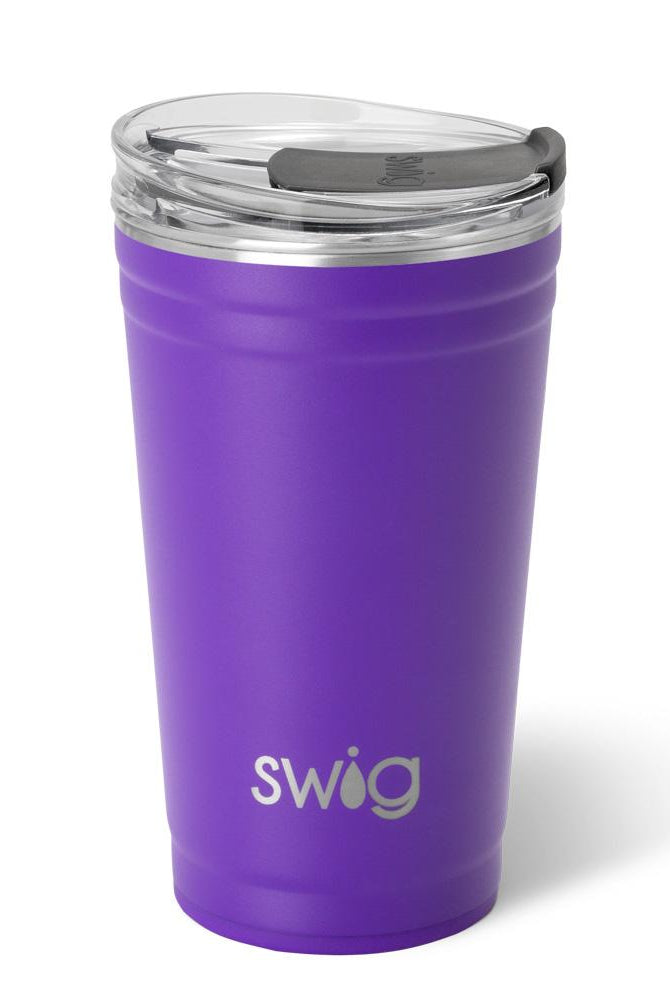 Bold Purple Party Cup 24oz-Drinkwear-Dear Me Southern Boutique, located in DeRidder, Louisiana