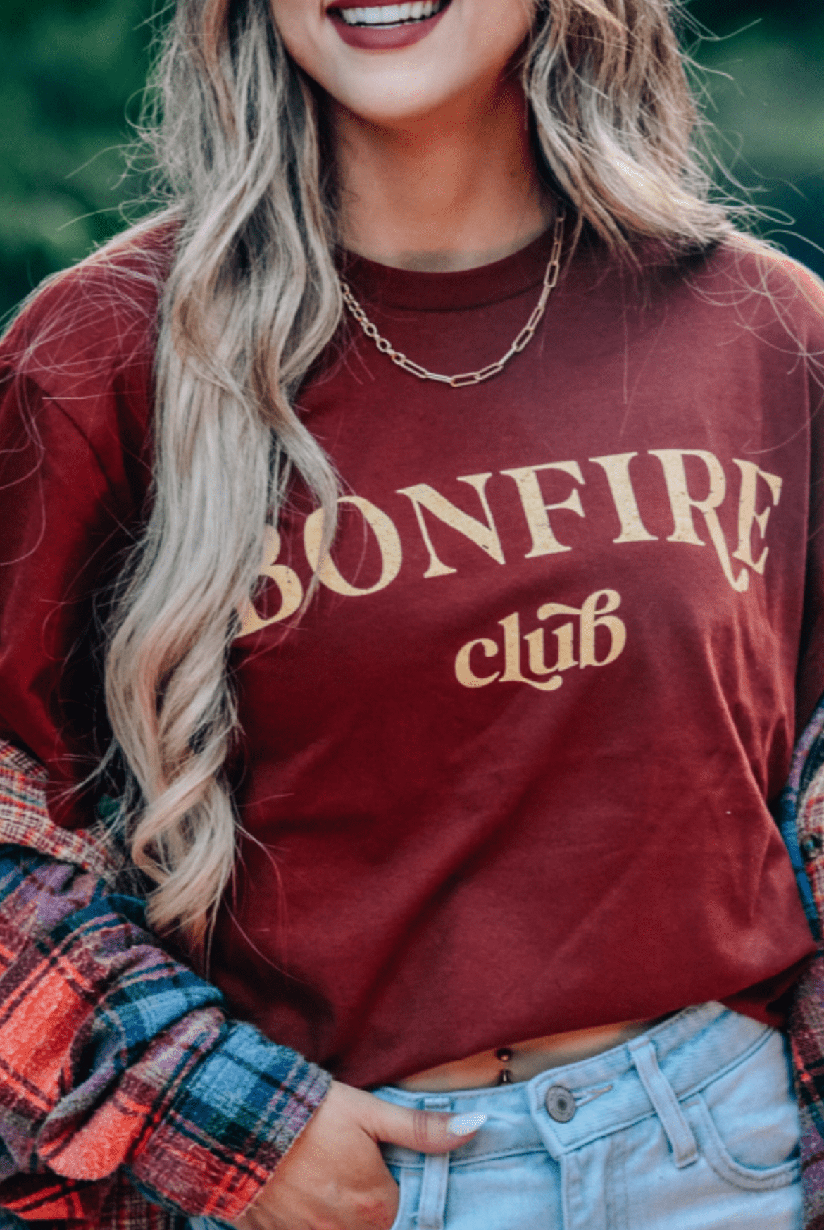 Bonfire Club Tee-Dear Me Southern Boutique, located in DeRidder, Louisiana