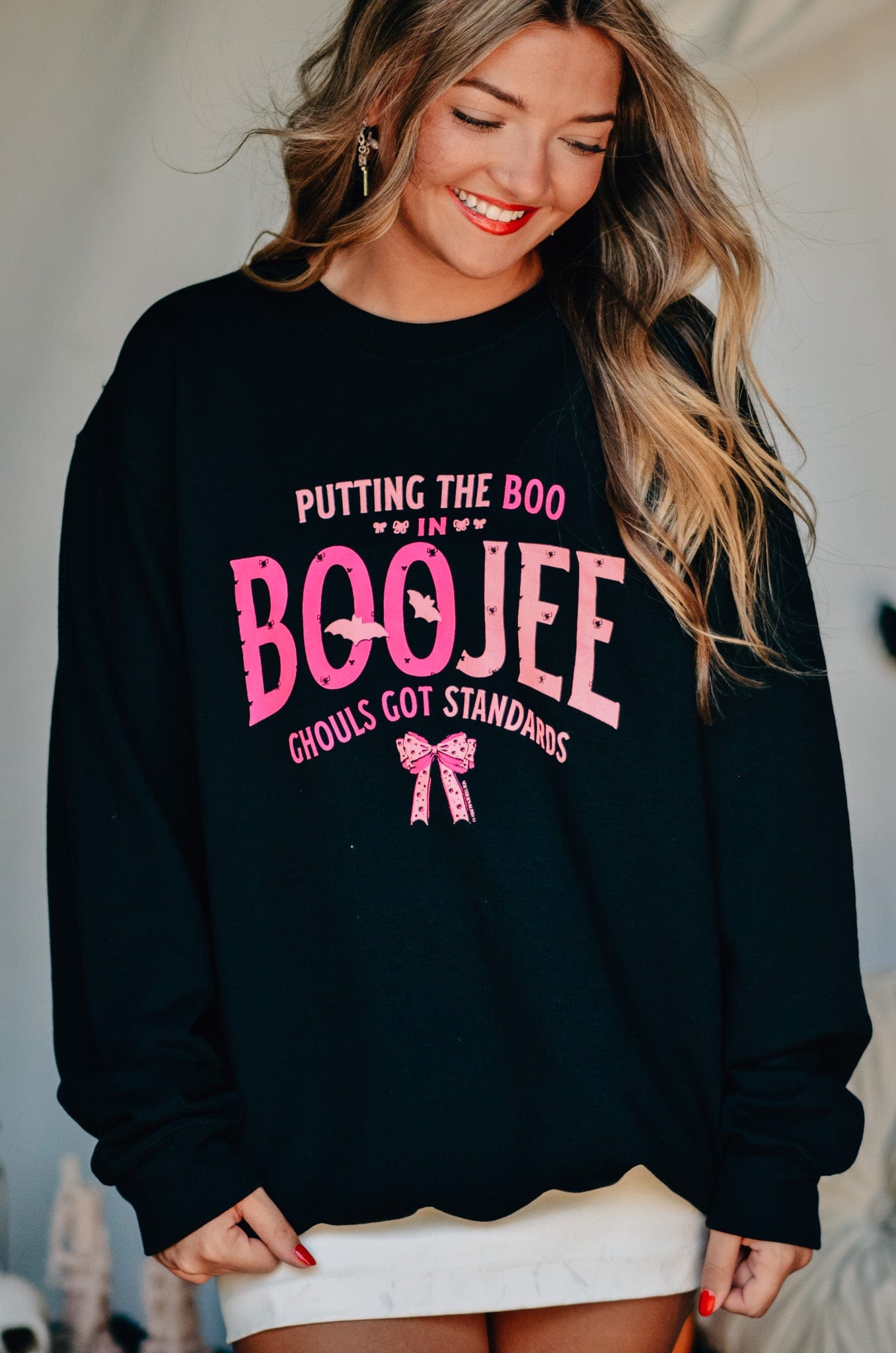 Boo in Boojee Sweatshirt-Dear Me Southern Boutique, located in DeRidder, Louisiana