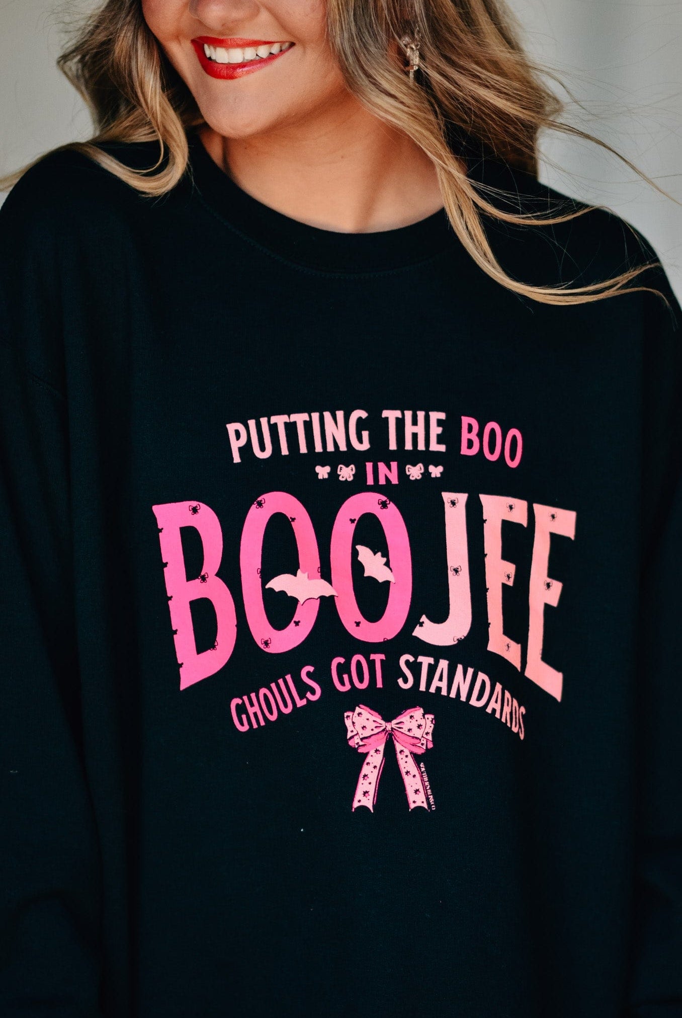 Boo in Boojee Sweatshirt-Dear Me Southern Boutique, located in DeRidder, Louisiana