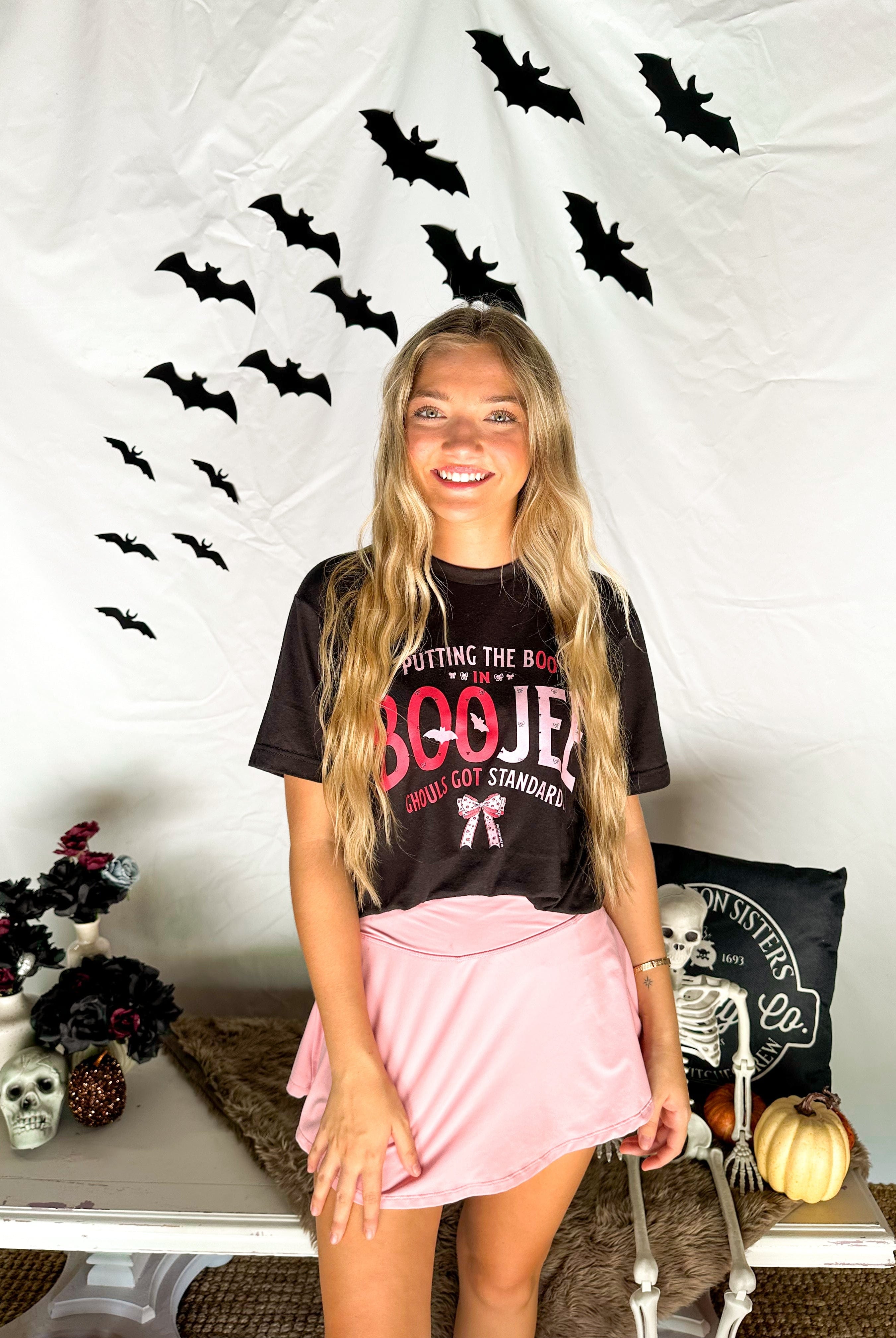 Boo in Boojee Tee-Dear Me Southern Boutique, located in DeRidder, Louisiana
