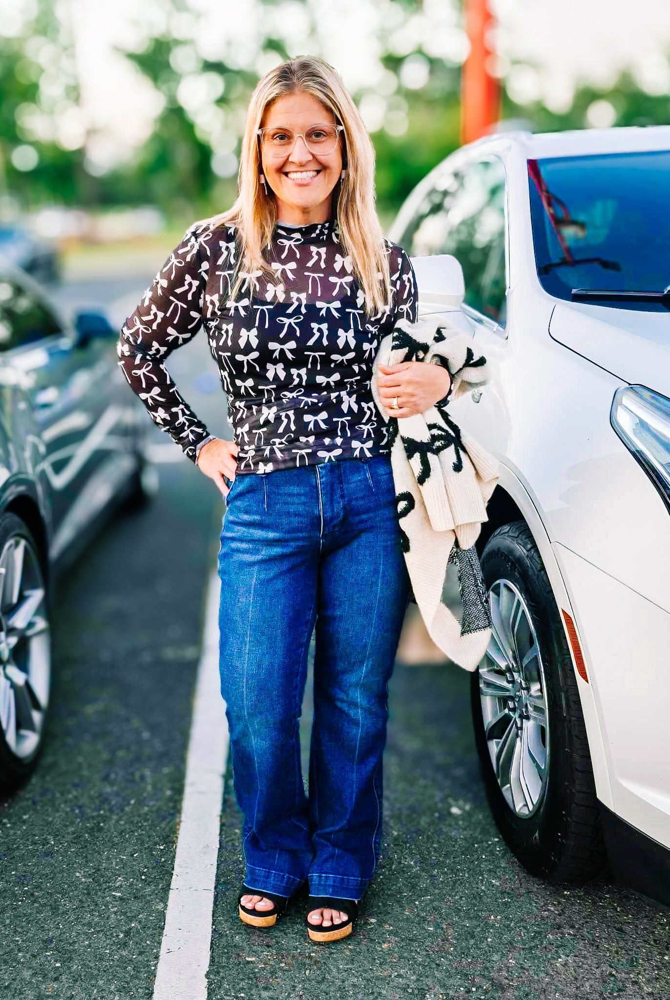 Boss Babe Bootcut Trousers-Jeans-Dear Me Southern Boutique, located in DeRidder, Louisiana