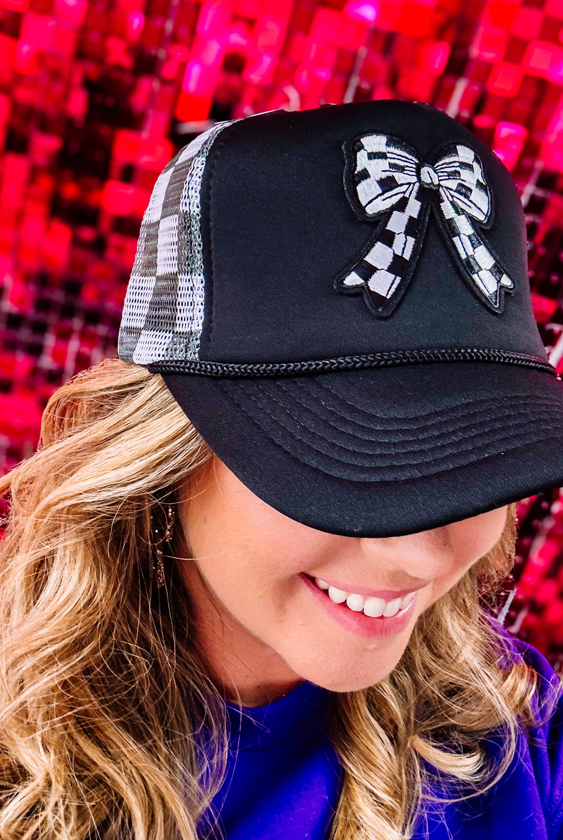 Bow & Go Trucker Hat-Trucker Hats-Dear Me Southern Boutique, located in DeRidder, Louisiana