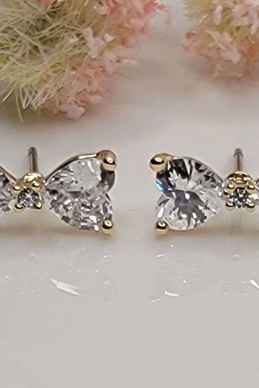 Bow Shine Earrings-Earrings-Dear Me Southern Boutique, located in DeRidder, Louisiana