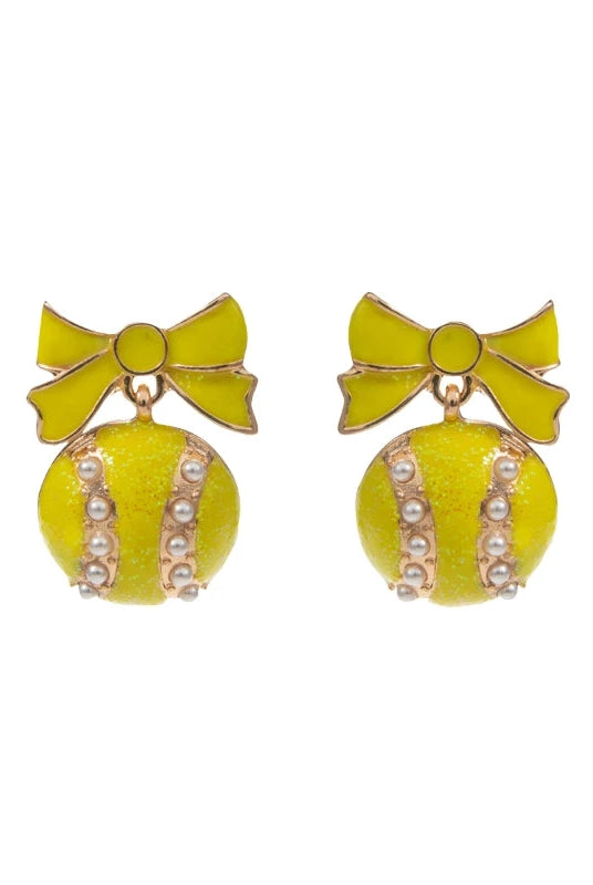 Bows & Base Hits Earrings-JAG Earrings-Dear Me Southern Boutique, located in DeRidder, Louisiana
