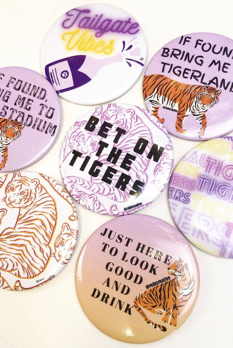 Bring Me - Tiger Stadium - Game Day Button-Dear Me Southern Boutique, located in DeRidder, Louisiana