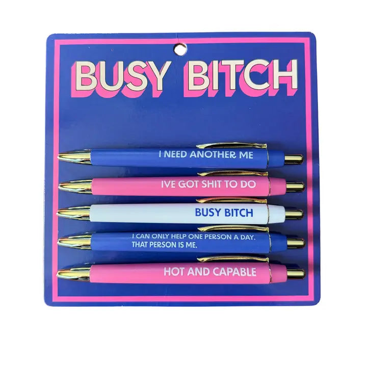 Busy B*tch Pen Set-Home/Gift-Dear Me Southern Boutique, located in DeRidder, Louisiana