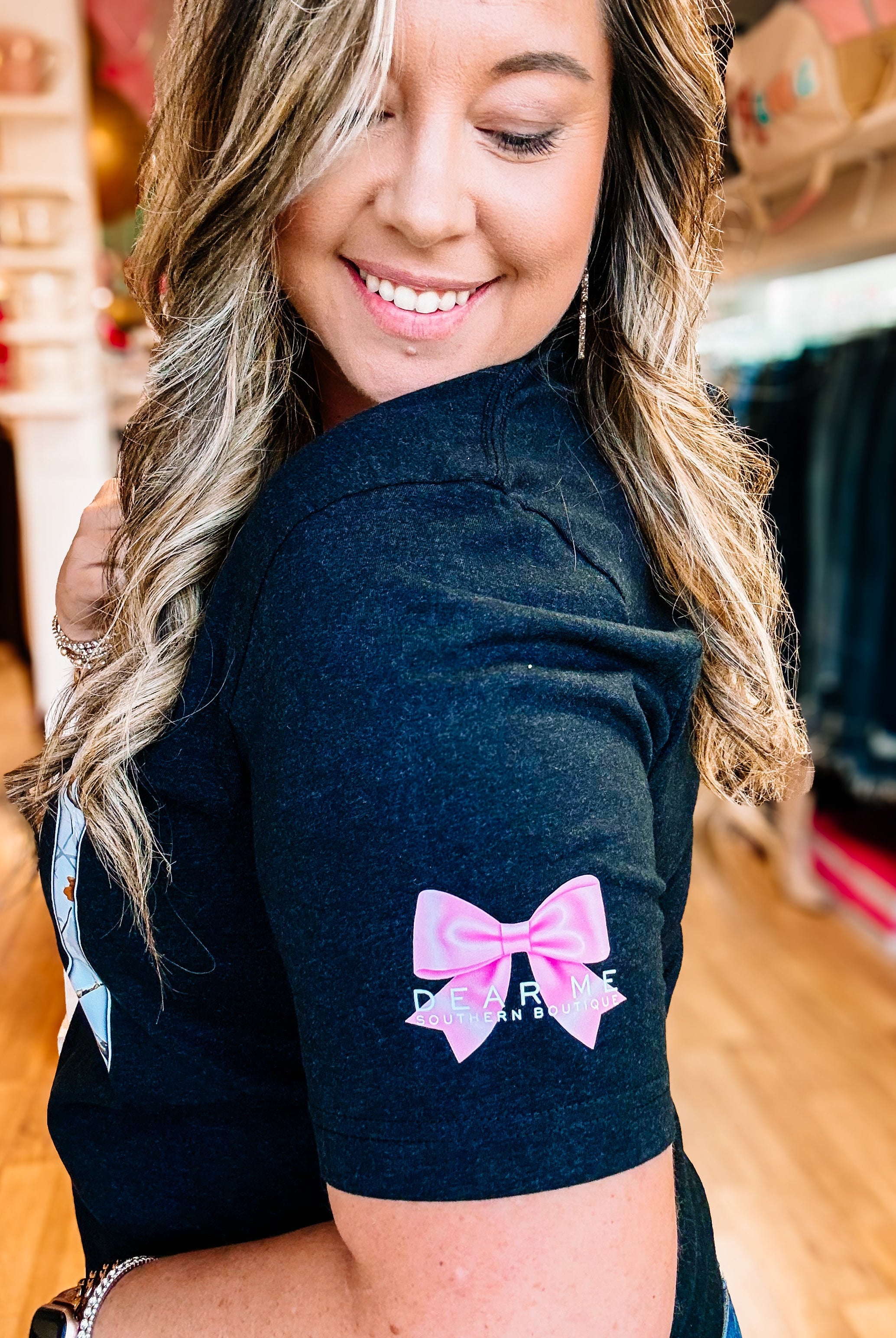 But God Blessings Tee-Graphic Tops-Dear Me Southern Boutique, located in DeRidder, Louisiana